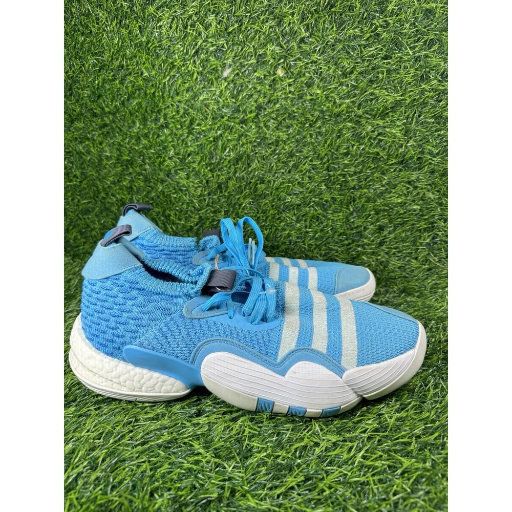 Adidas Trae Young 2 Basketball Shoes - HO6479 - Sky Blue/White - Mens 11
